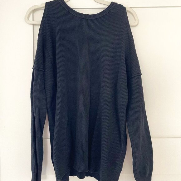 HOLLISTER‎ black cold shoulder sweater excellent condition size S - Picture 1 of 7